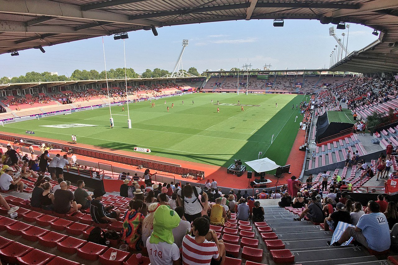 Vue du stade Ernest-Wallon à Toulouse où le MHR s'est incliné 45-29 en Top 14