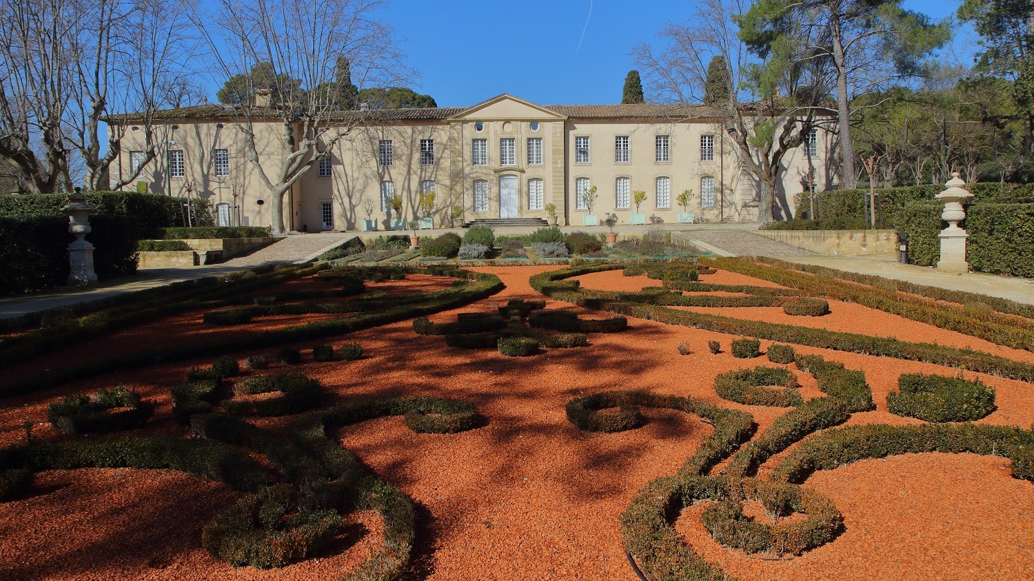 Le château et les jardins à la française du Domaine d'O à Montpellier, lieu du Printemps des Comédiens