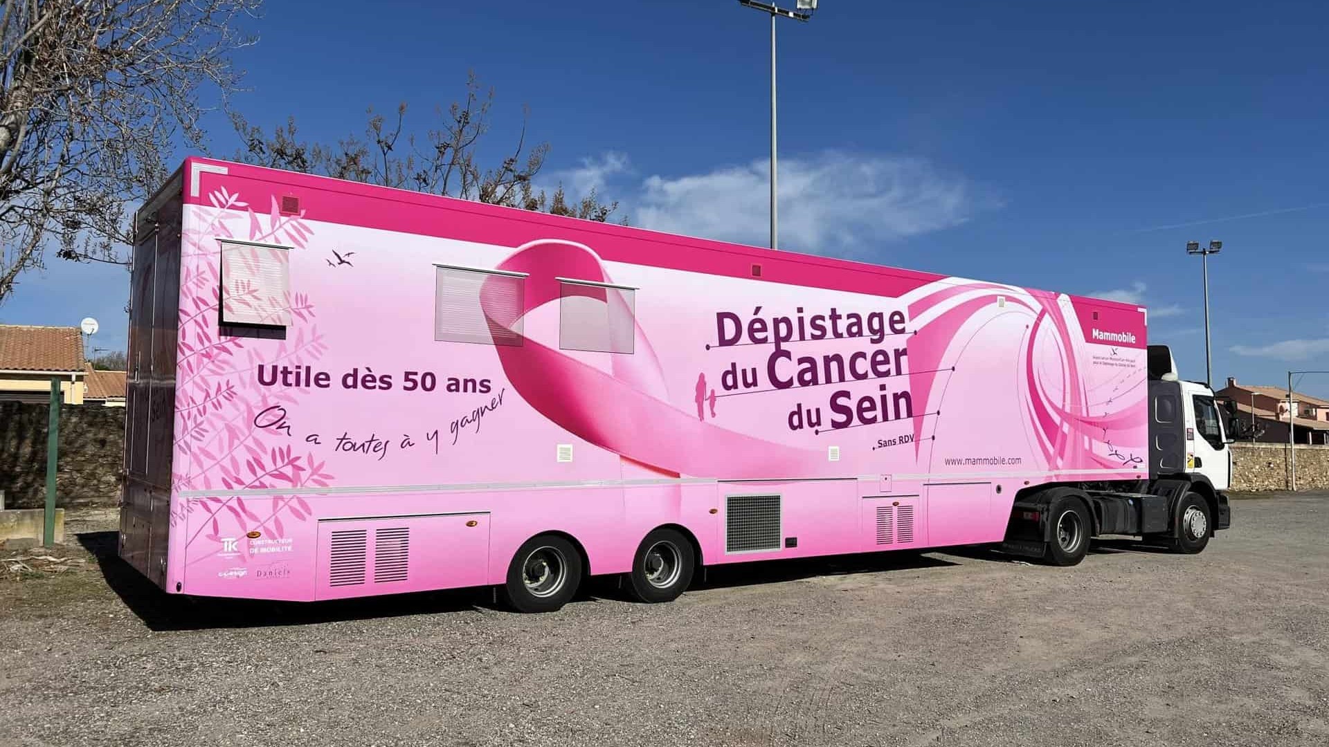 Le Mammobile, camion de dépistage mobile et gratuit du cancer du sein fondé par Jean-Louis Lamarque à Montpellier