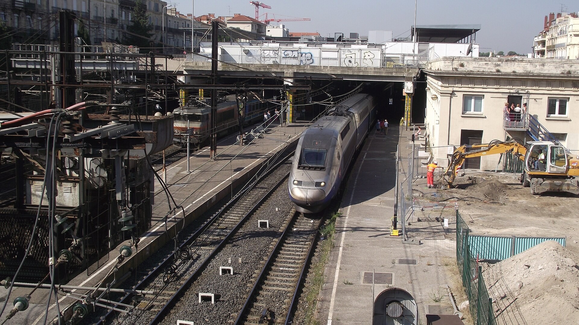 Train à la gare de Montpellier Saint-Roch, hub du futur SERM
