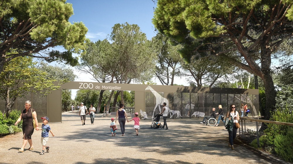 Vue du projet de la future entrée du zoo de Montpellier (© Ville de Montpellier / La graine studio)