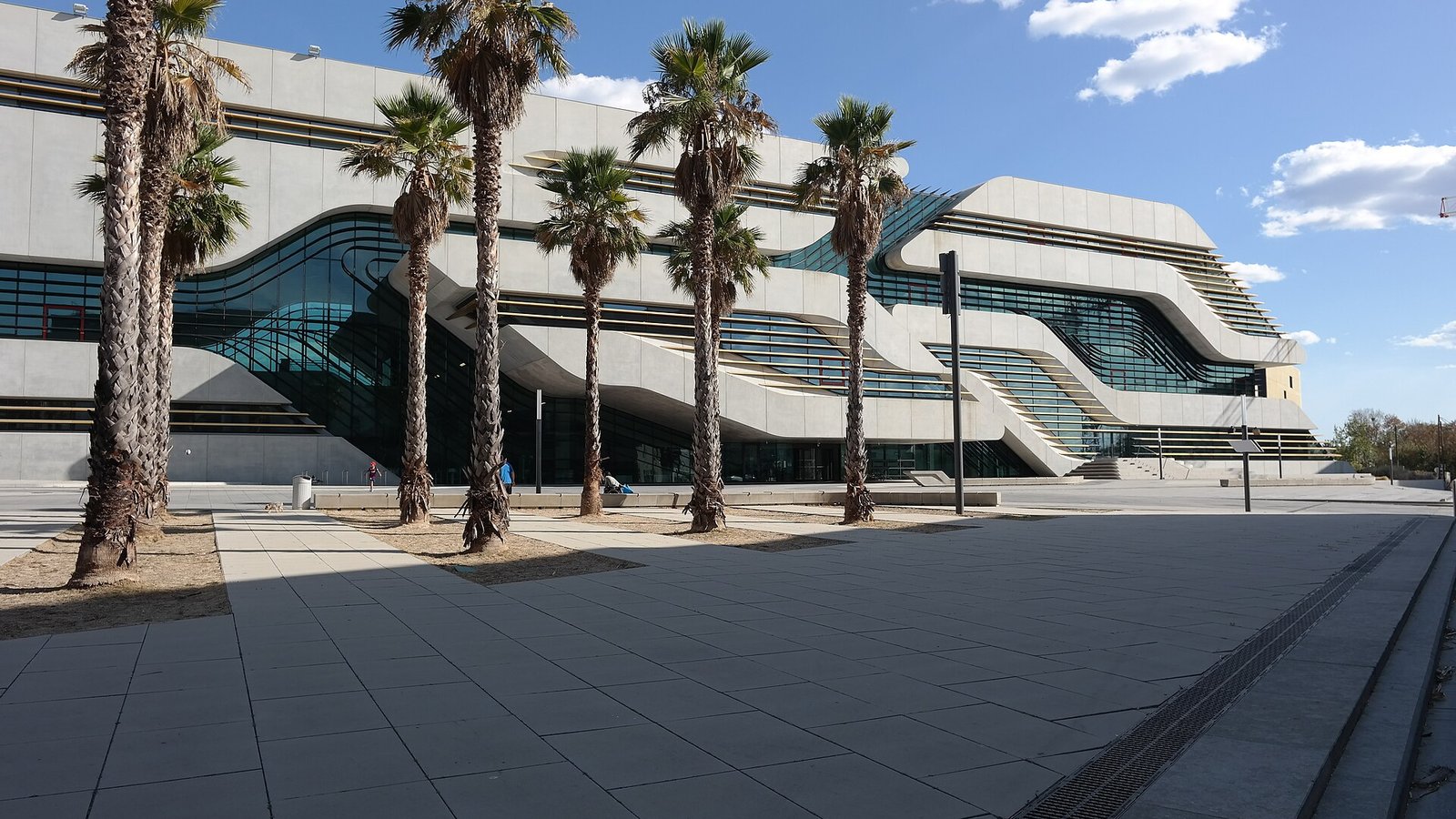 Le bâtiment Pierresvives dessiné par Zaha Hadid à Montpellier