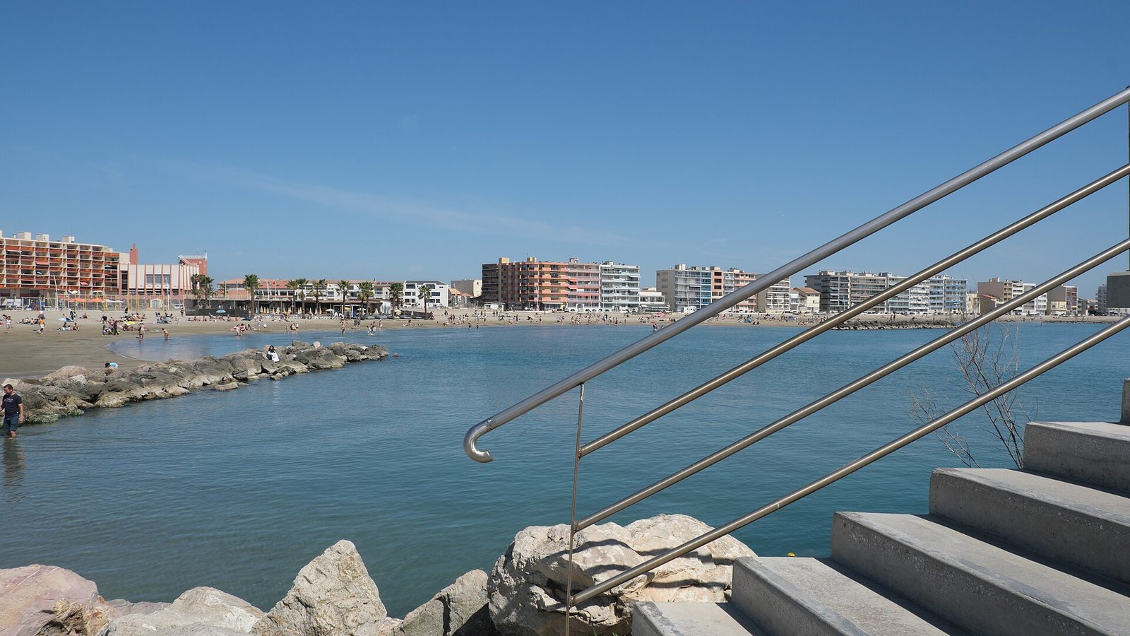 La plage de Palavas-les-Flots près de Montpellier