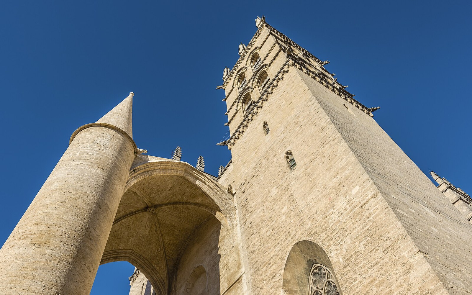 Le porche monumental de la cathédrale Saint-Pierre de Montpellier