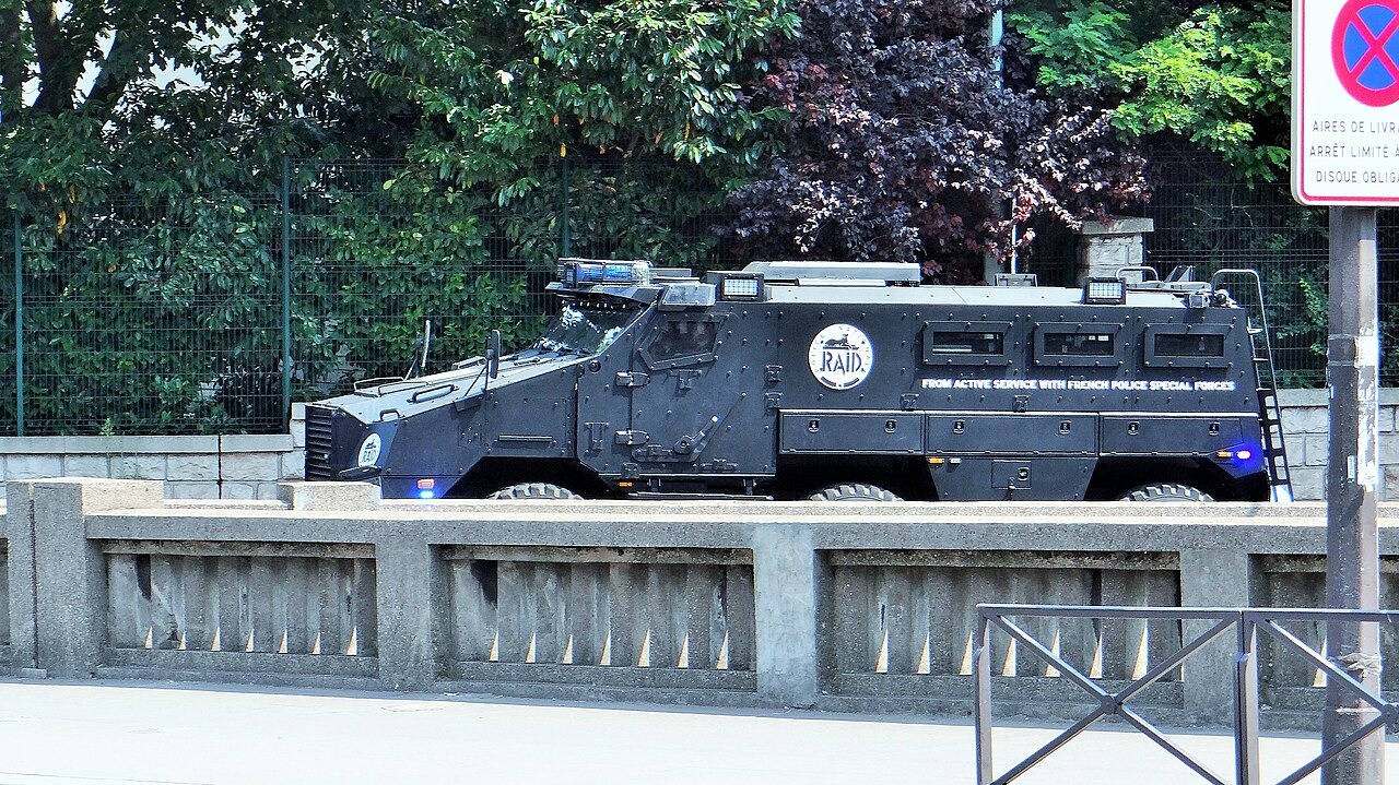 Véhicule blindé du RAID de la police nationale, photo d'archives